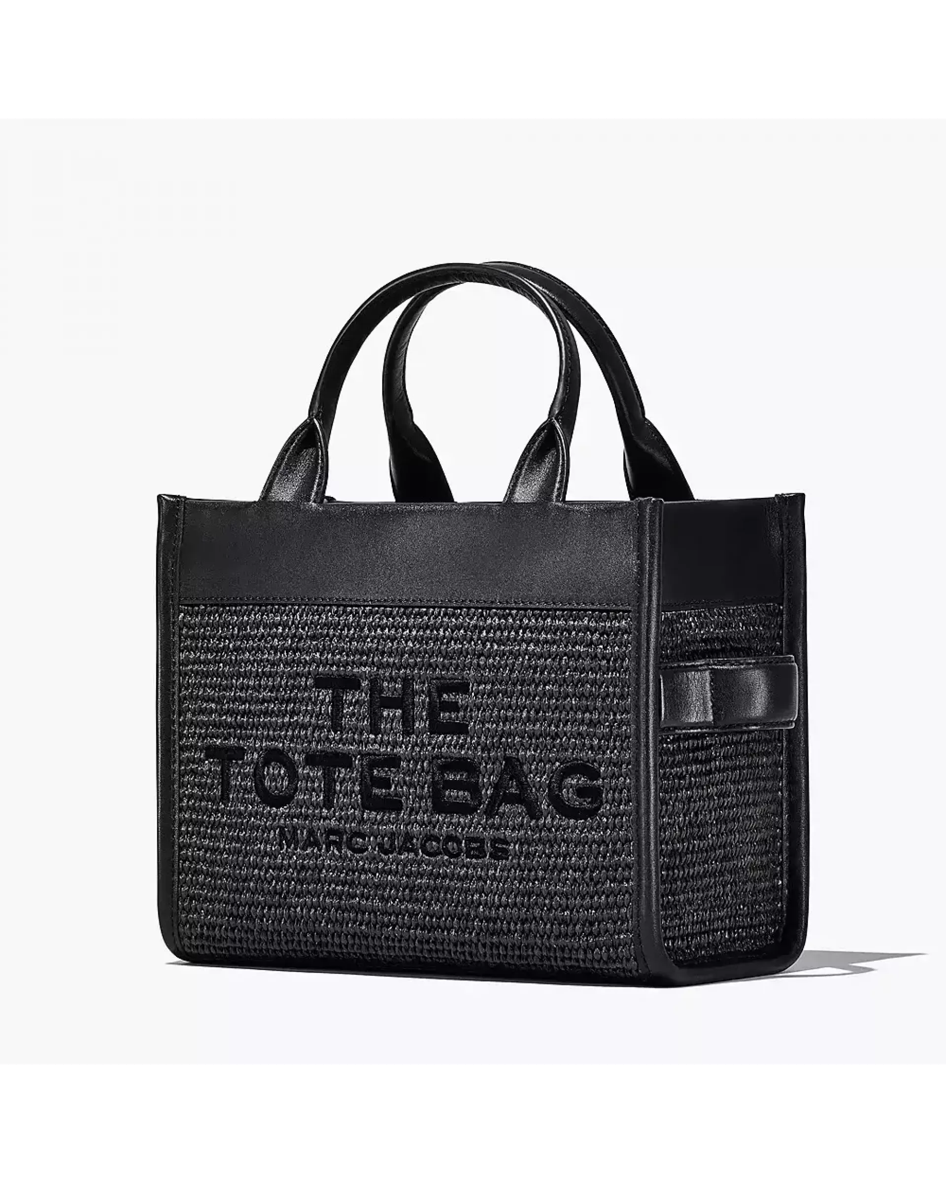 The Tote Bag Woven Dtm Small  - black