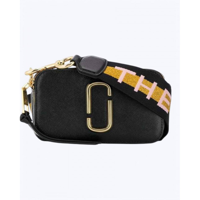 Marc Jacobs logo strap snapshot - new black multi