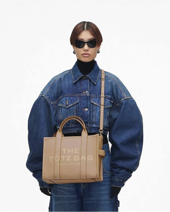 Marc Jacobs The Tote Bag Leather Medium - camel