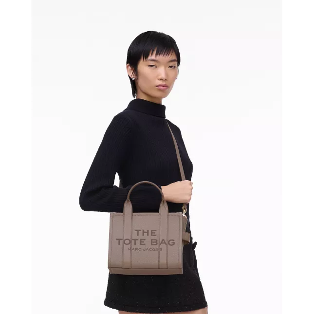 Marc Jacobs The Tote Bag Leather Small - cement
