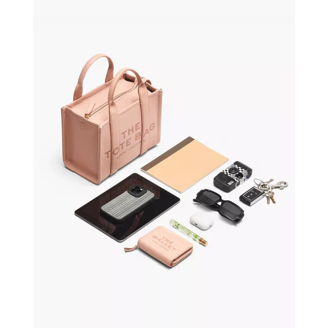 Marc Jacobs The Tote Bag Leather Small - cement