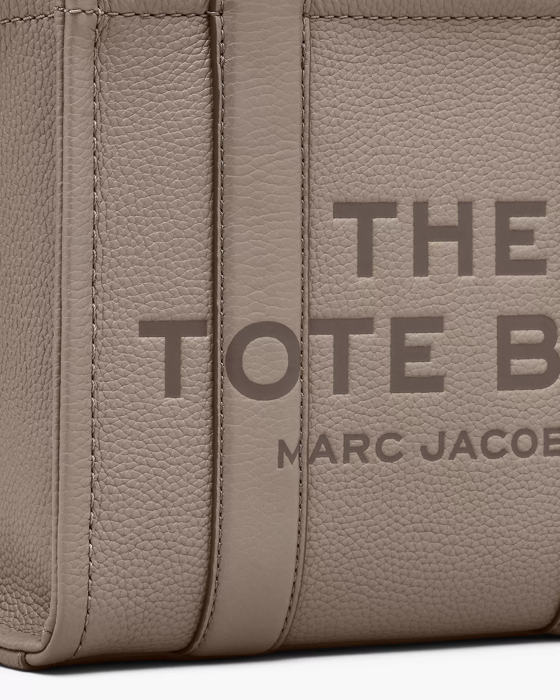 The Tote Bag Leather Small - Cement
