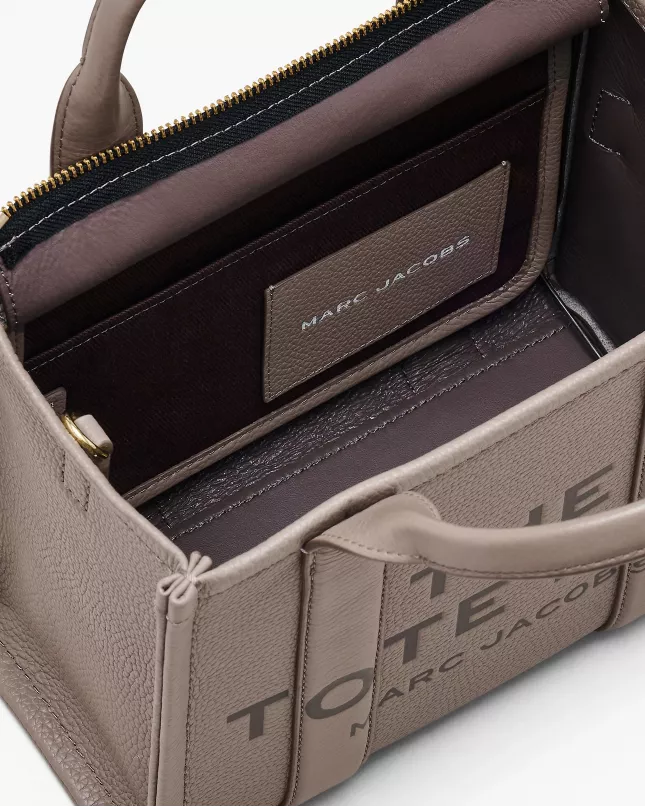 Marc Jacobs The Tote Bag Leather Small - cement