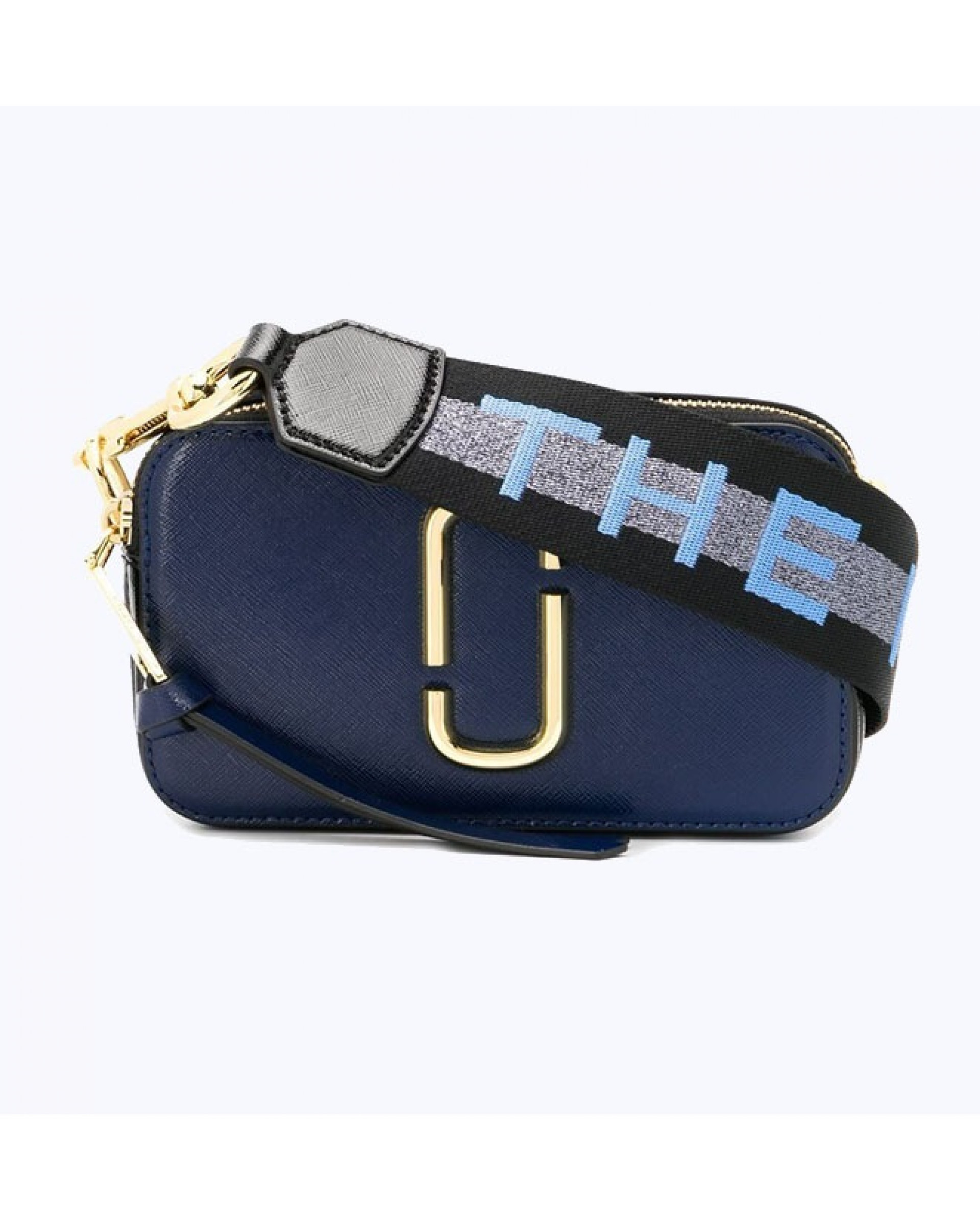 Сумка Marc Jacobs logo strap snapshot - new blue sea multi