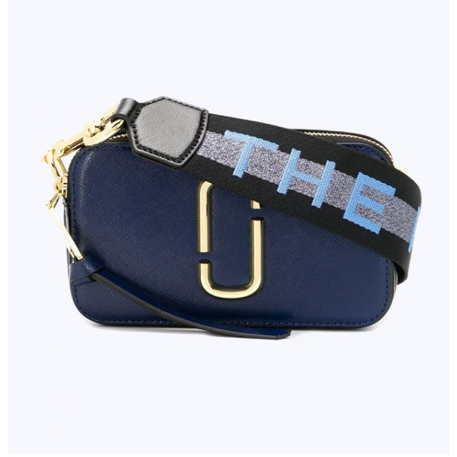  Marc Jacobs logo strap snapshot - new blue sea multi