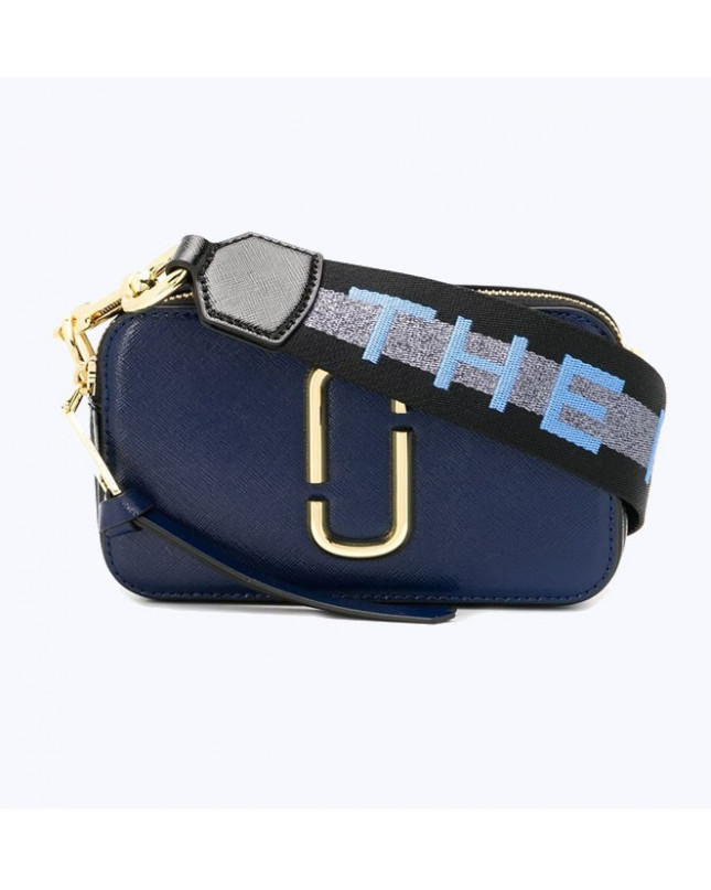  Marc Jacobs logo strap snapshot - new blue sea multi
