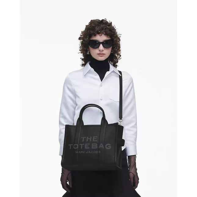 Marc Jacobs The Tote Bag Leather Medium - black
