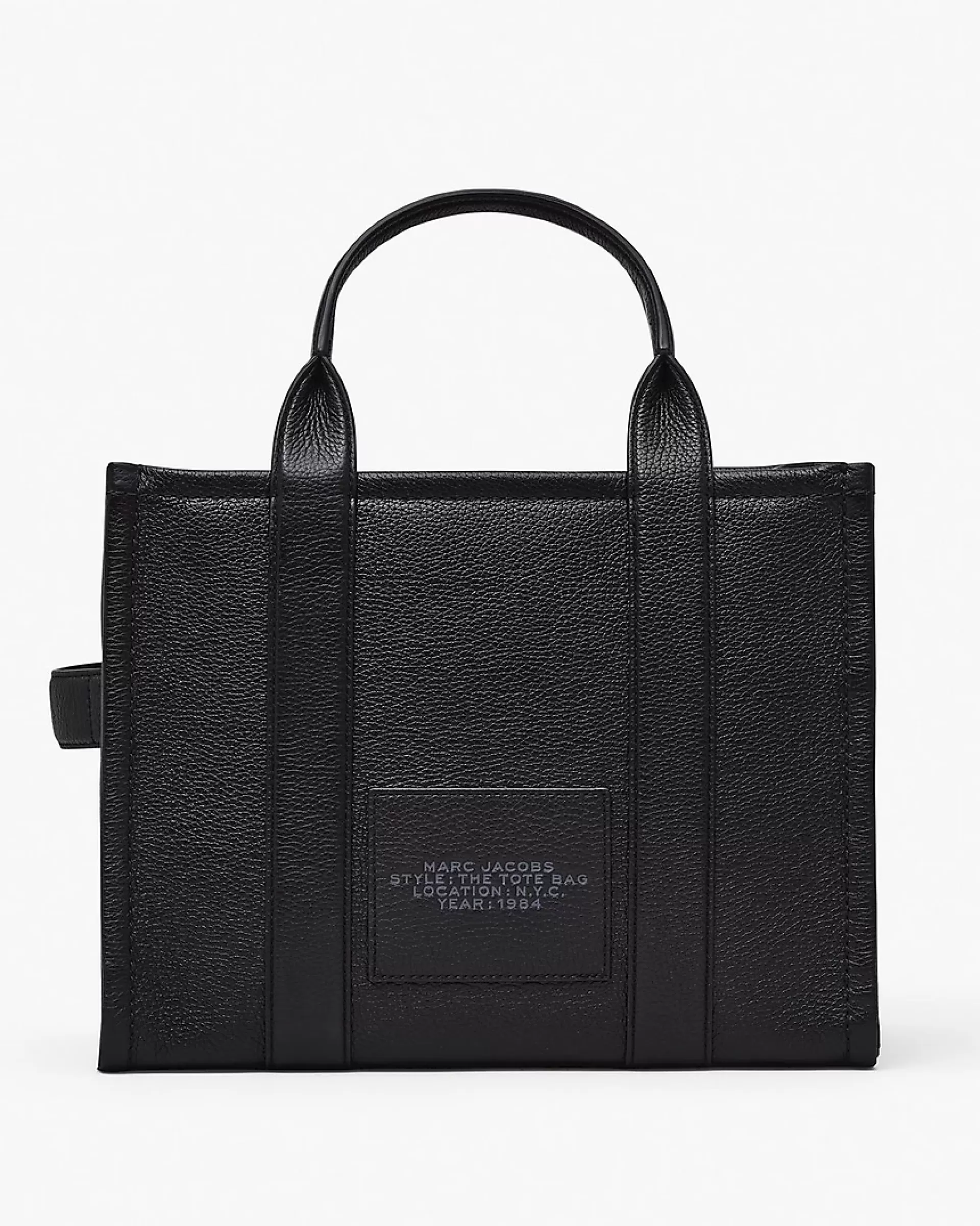 The Tote Bag Leather Medium - Black