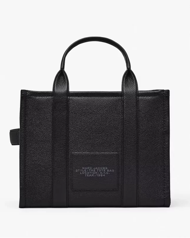 Marc Jacobs The Tote Bag Leather Medium - black