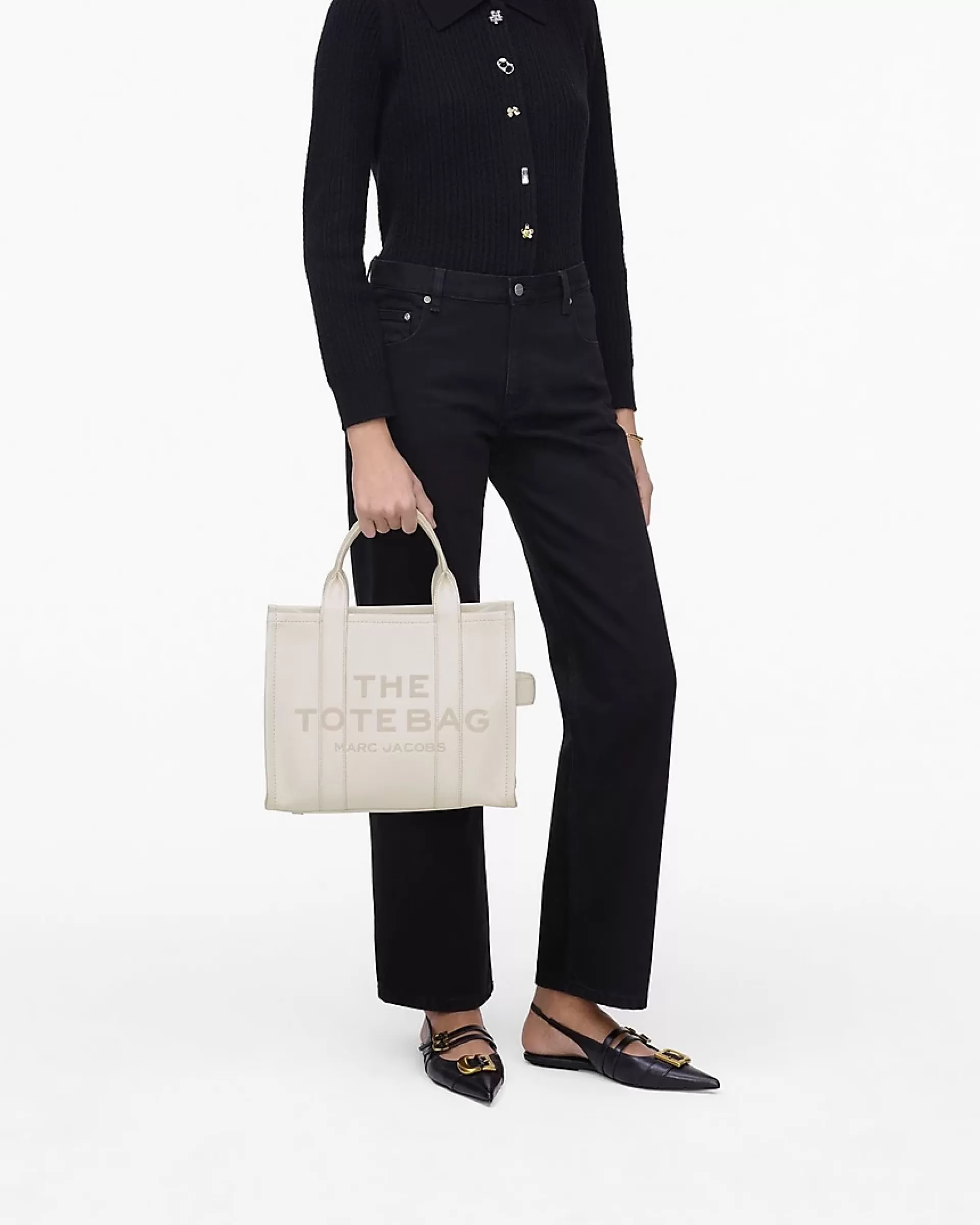 The Tote Bag Leather Medium - Cotton 