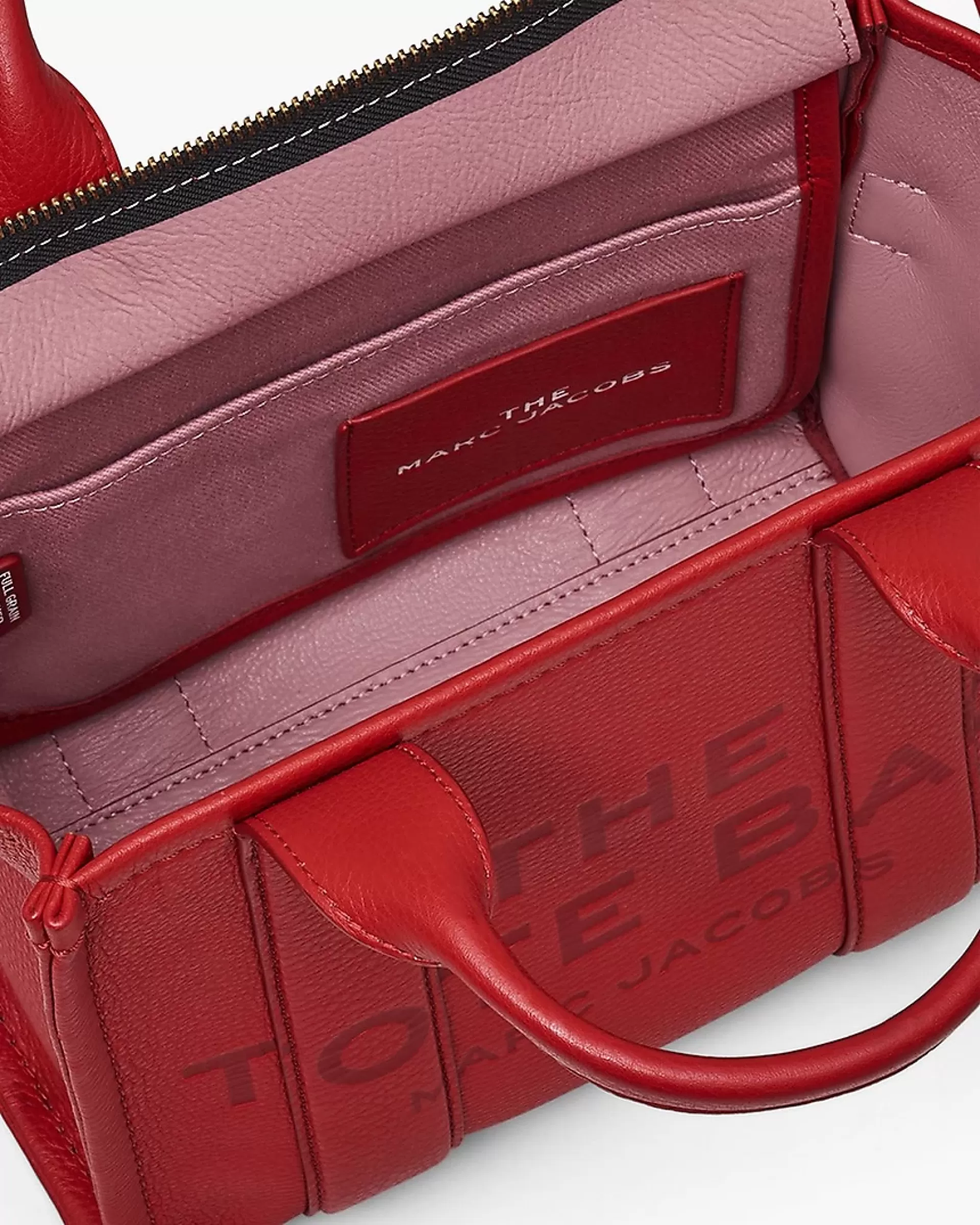 The Tote Bag Leather Medium - Trued Red
