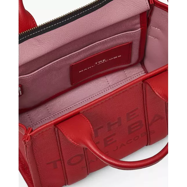 Marc Jacobs The Tote Bag Leather Medium - true red