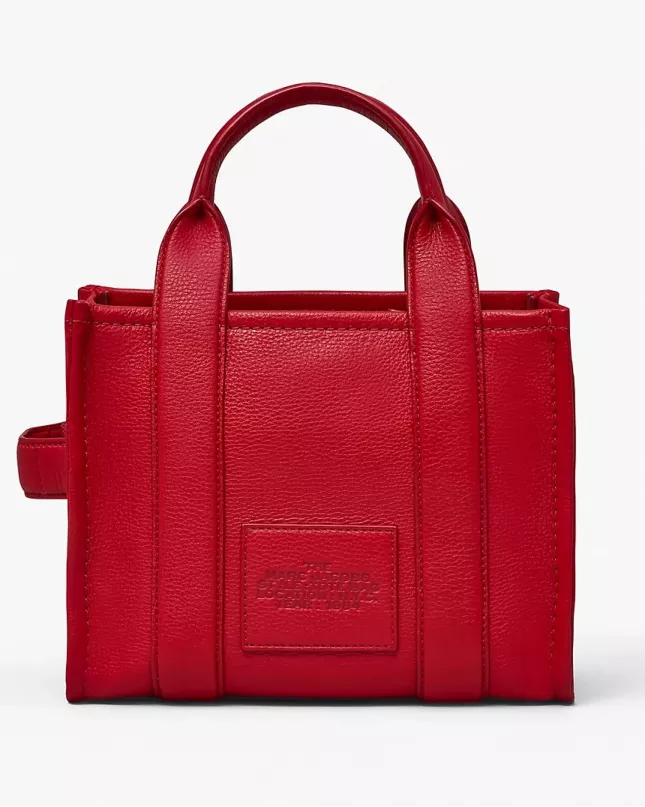 Marc Jacobs The Tote Bag Leather Medium - true red