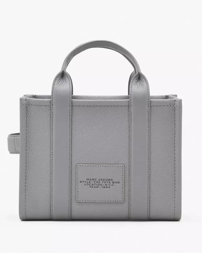 Marc Jacobs The Tote Bag Leather Medium - wolf grey