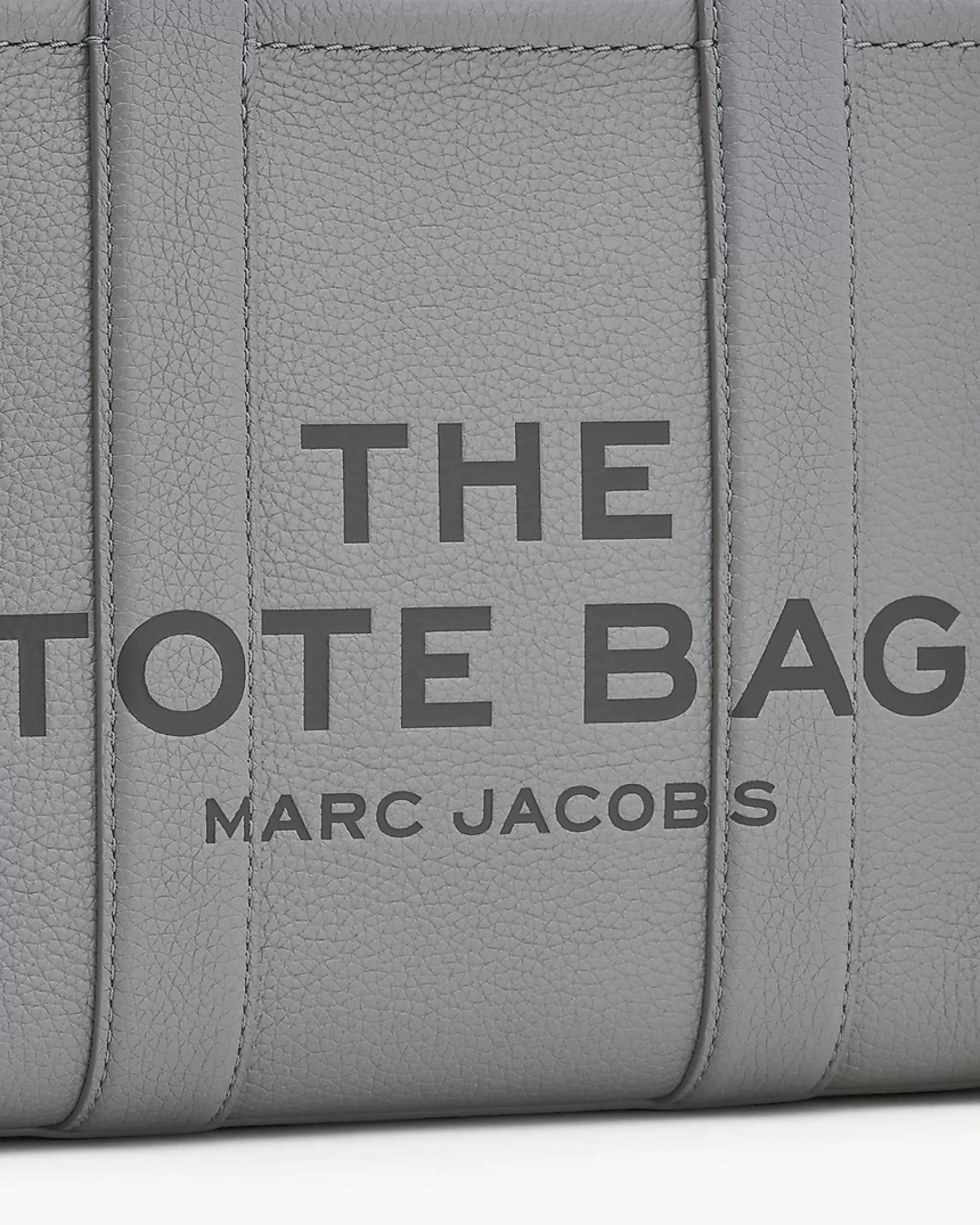 The Tote Bag Leather Medium - Wolf Grey