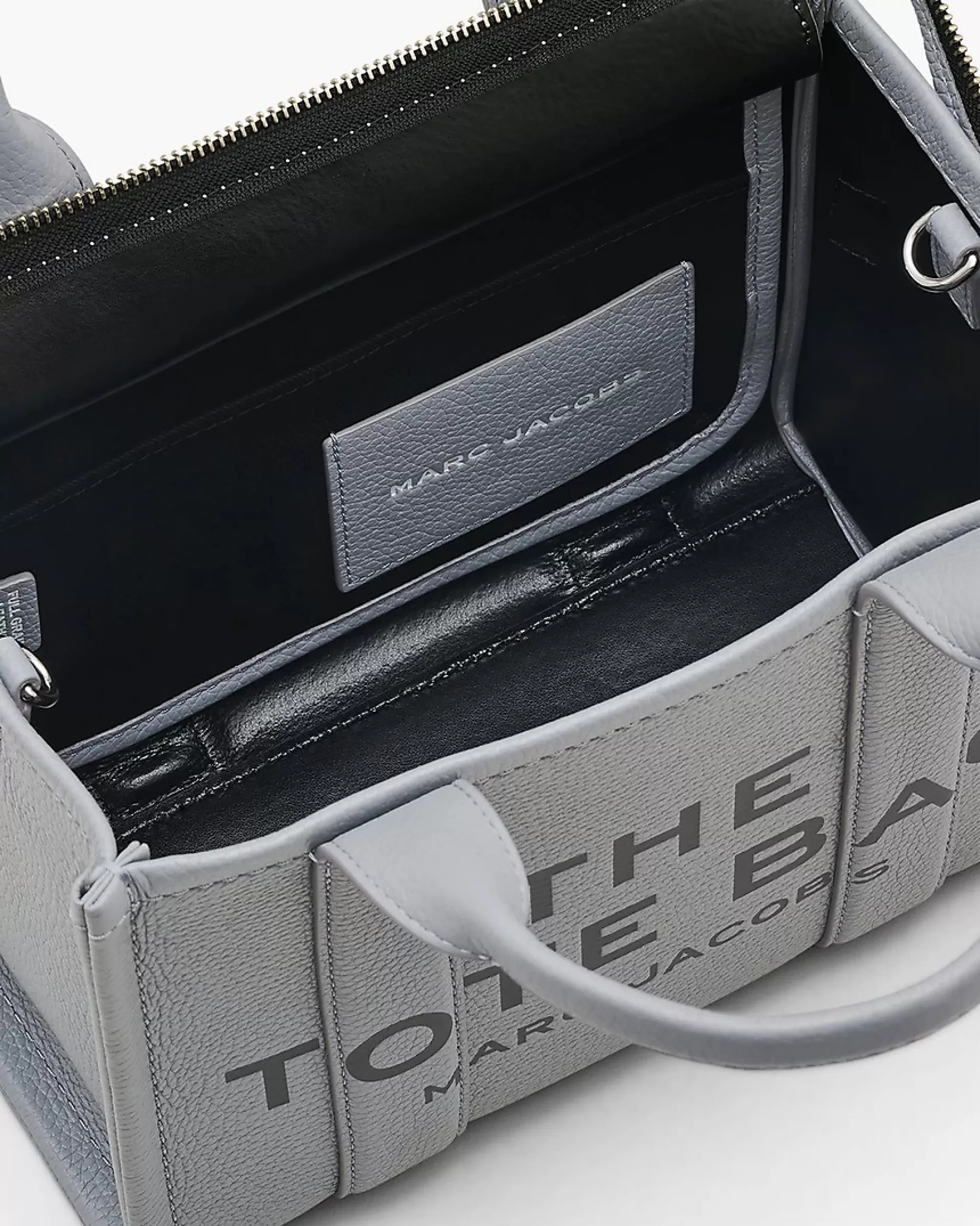 The Tote Bag Leather Medium - Wolf Grey