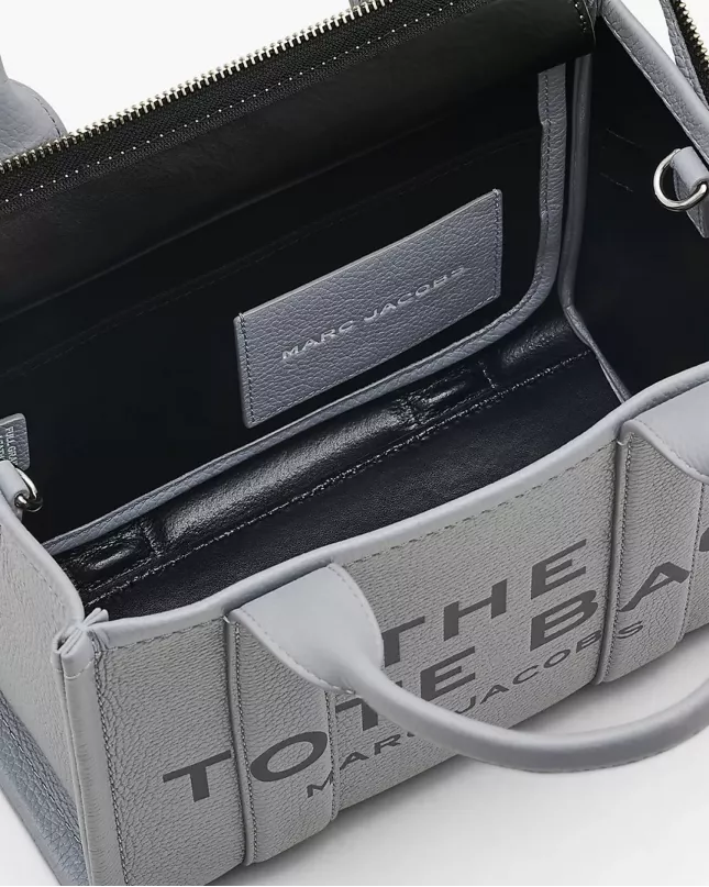 Marc Jacobs The Tote Bag Leather Medium - wolf grey