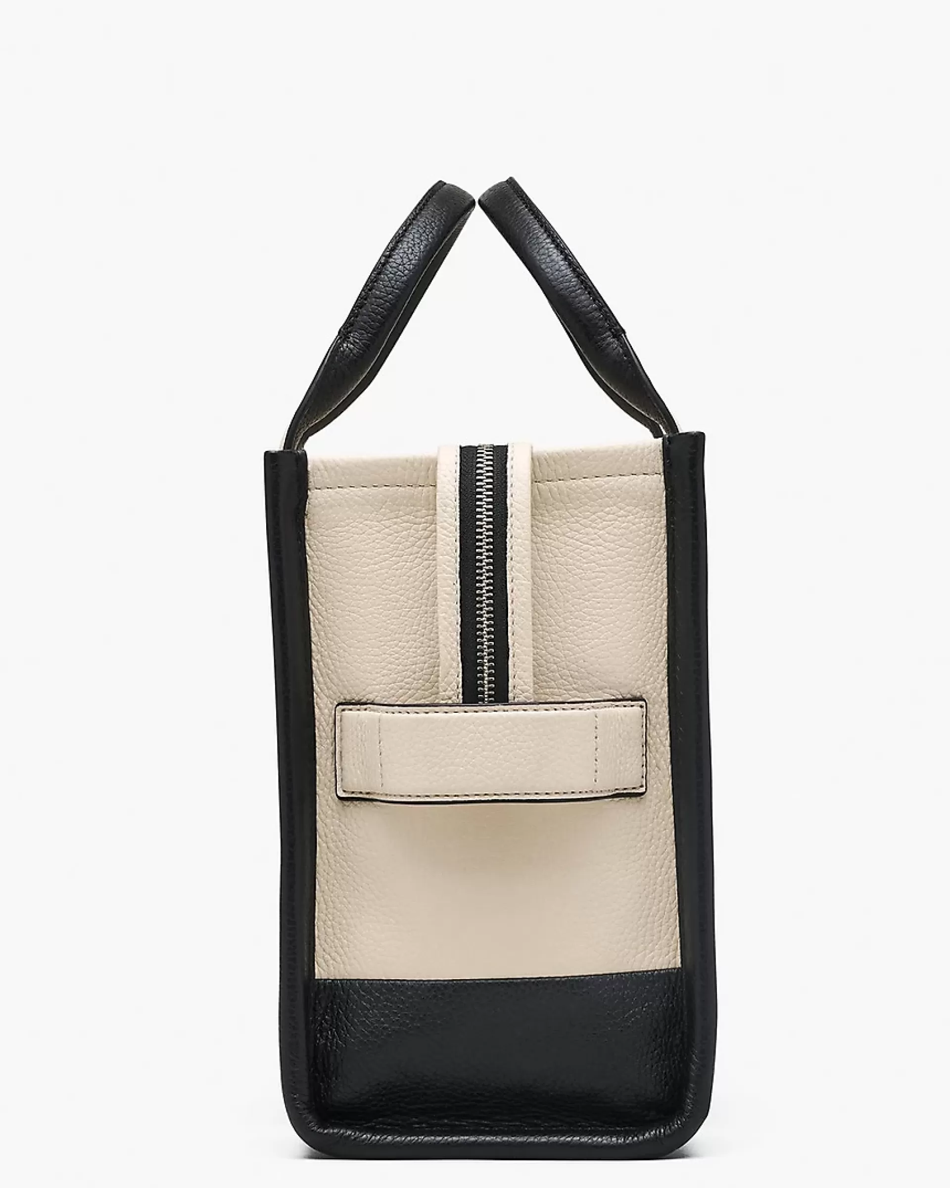 The Tote Bag Leather Colorblock Medium - Ivory Multi