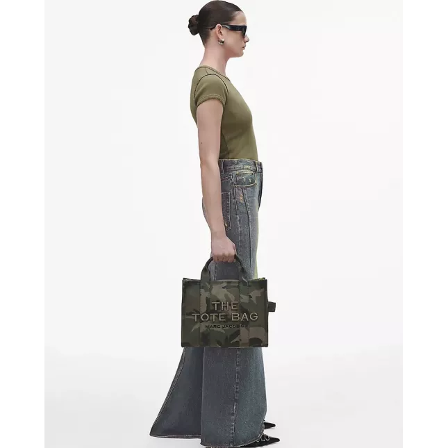  Marc Jacobs The Camouflage Canvas Medium Tote Bag