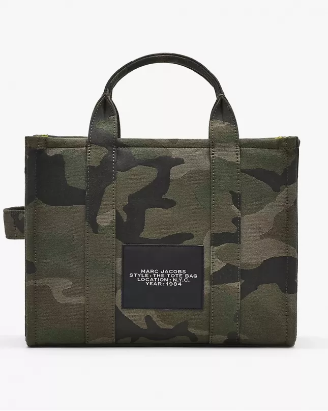  Marc Jacobs The Camouflage Canvas Medium Tote Bag