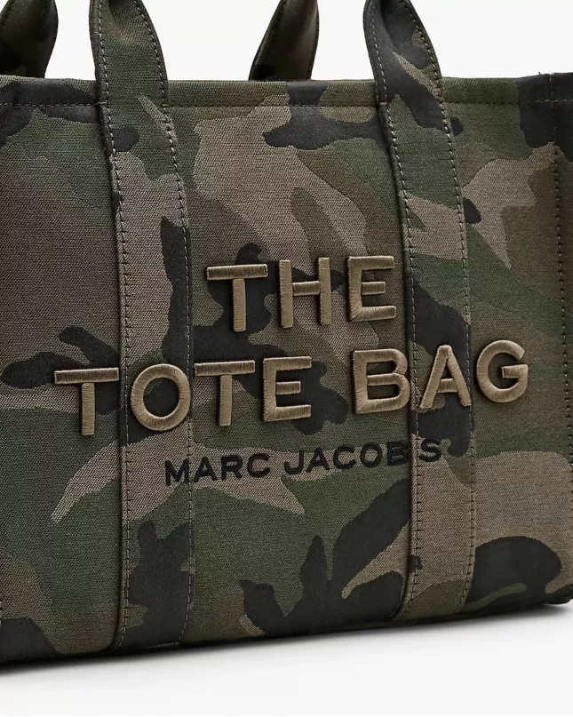  Marc Jacobs The Camouflage Canvas Medium Tote Bag