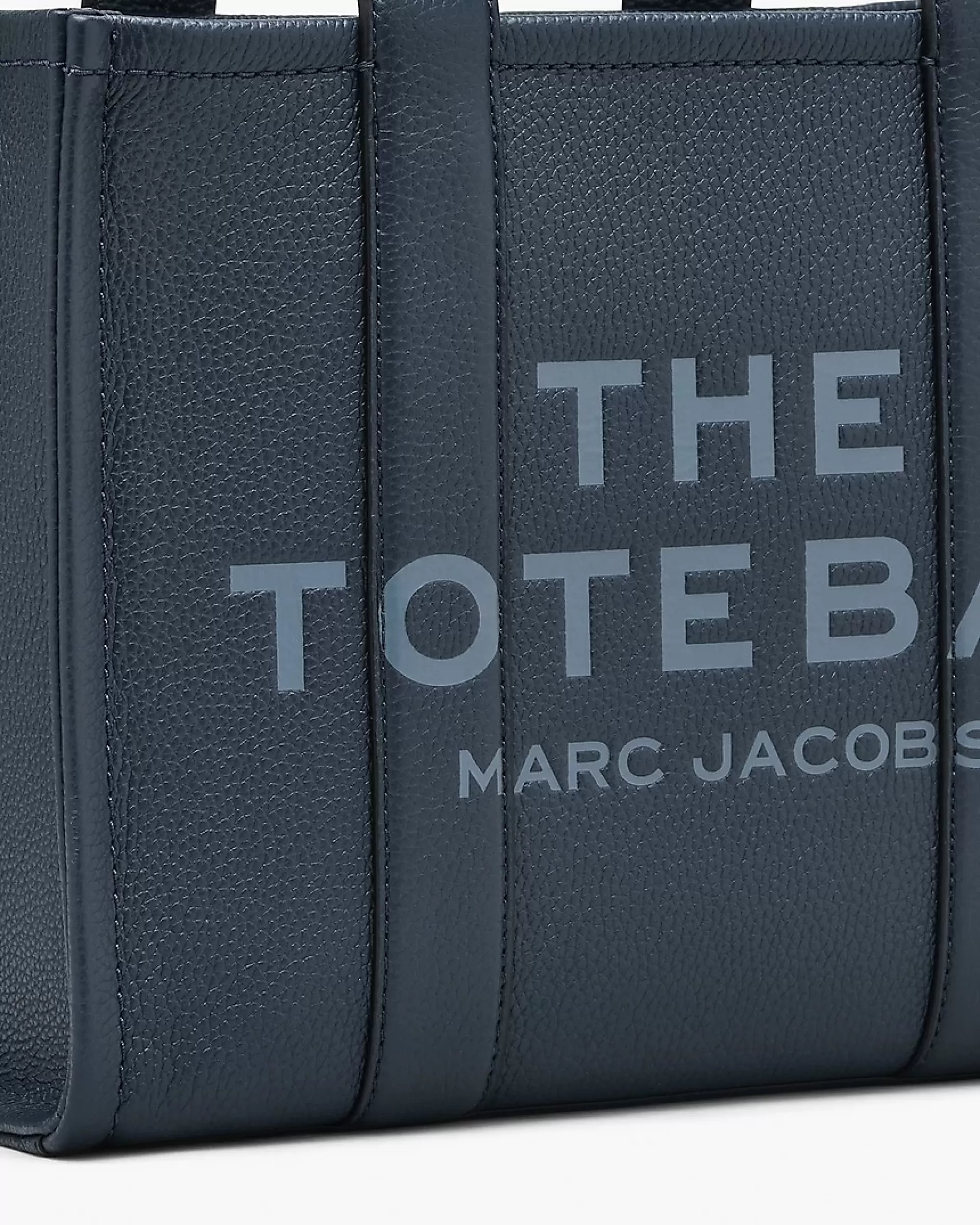 The Tote Bag Leather Medium - Blue Sea
