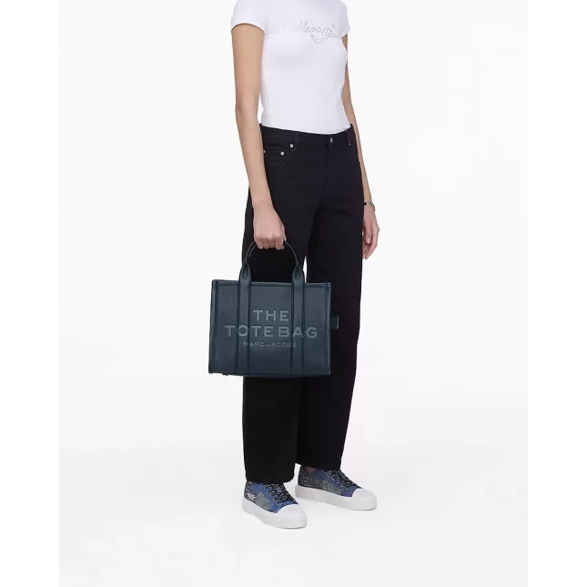  Marc Jacobs The Tote Bag Leather Medium - blue sea
