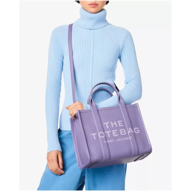 Marc Jacobs The Tote Bag Leather Medium - lavender