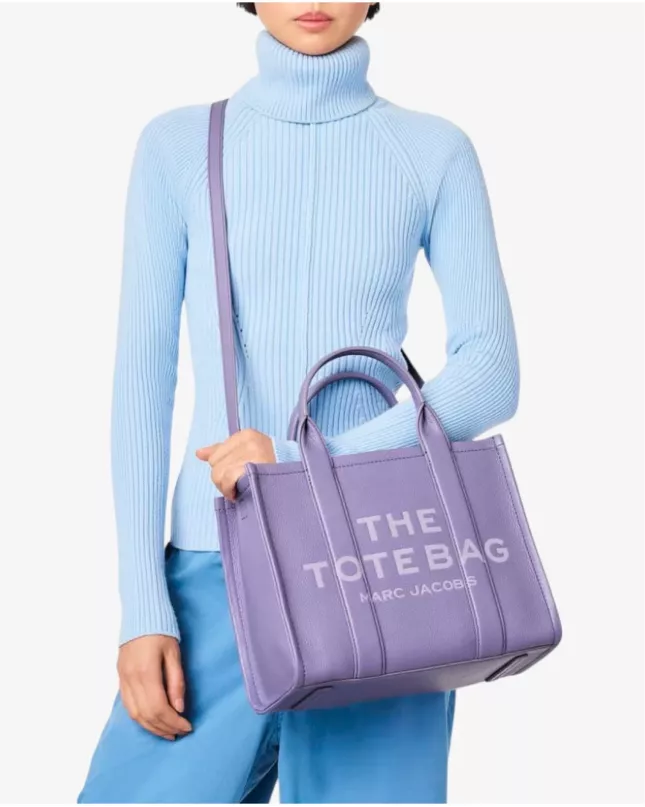 Marc Jacobs The Tote Bag Leather Medium - lavender