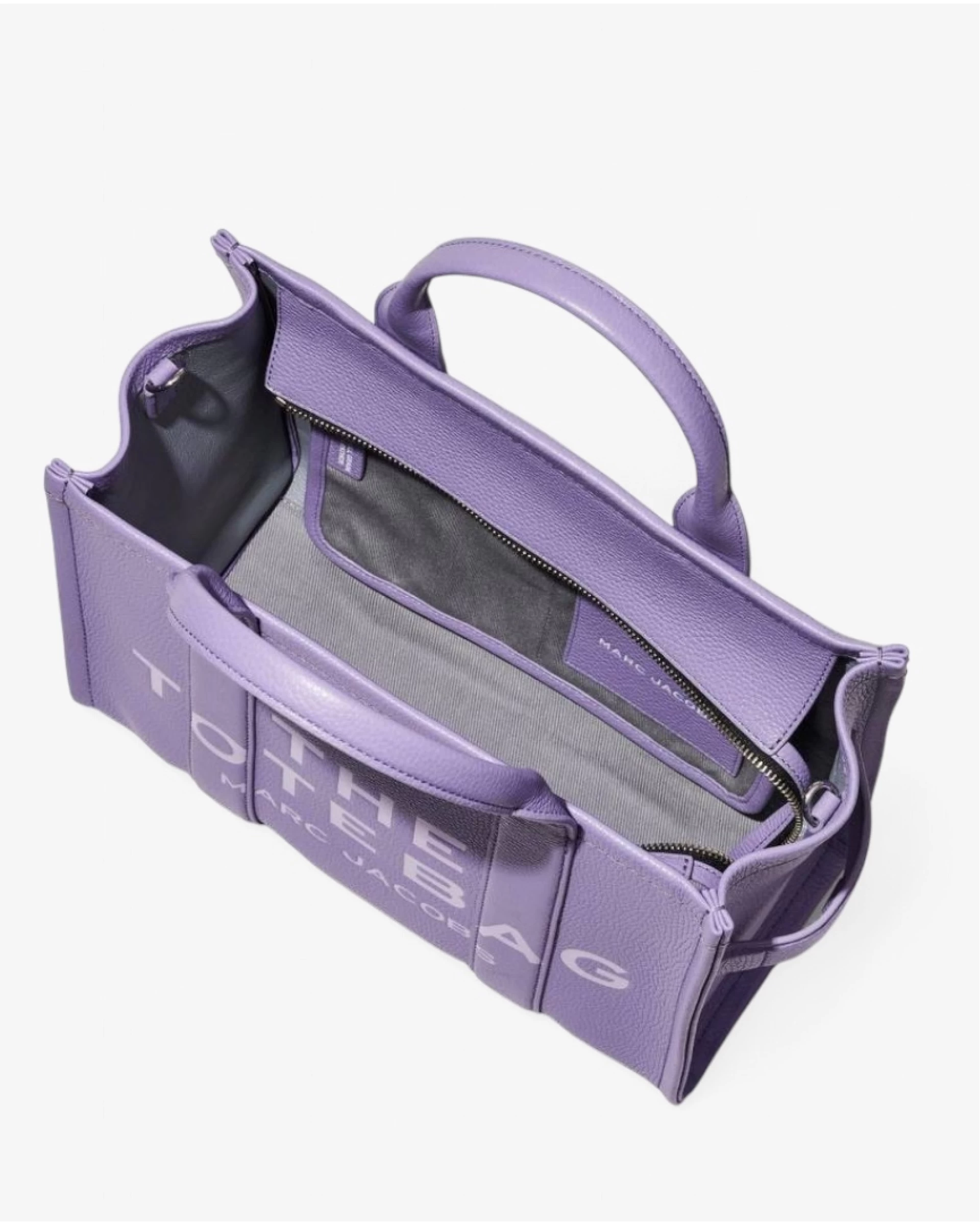 The Tote Bag Leather Medium - lavender