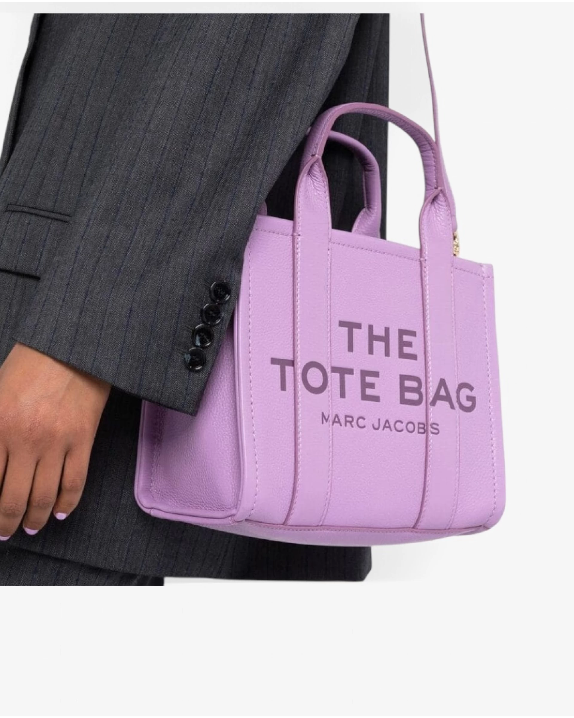 The Tote Bag Leather Medium - Regal Orhid 