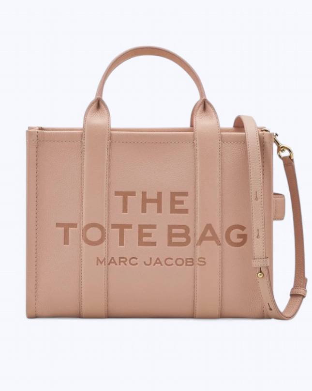 Marc Jacobs The Tote Bag Leather Medium - rose dust