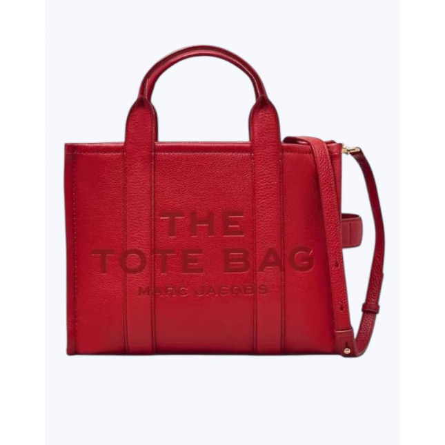 Marc Jacobs The Tote Bag Leather Medium - true red