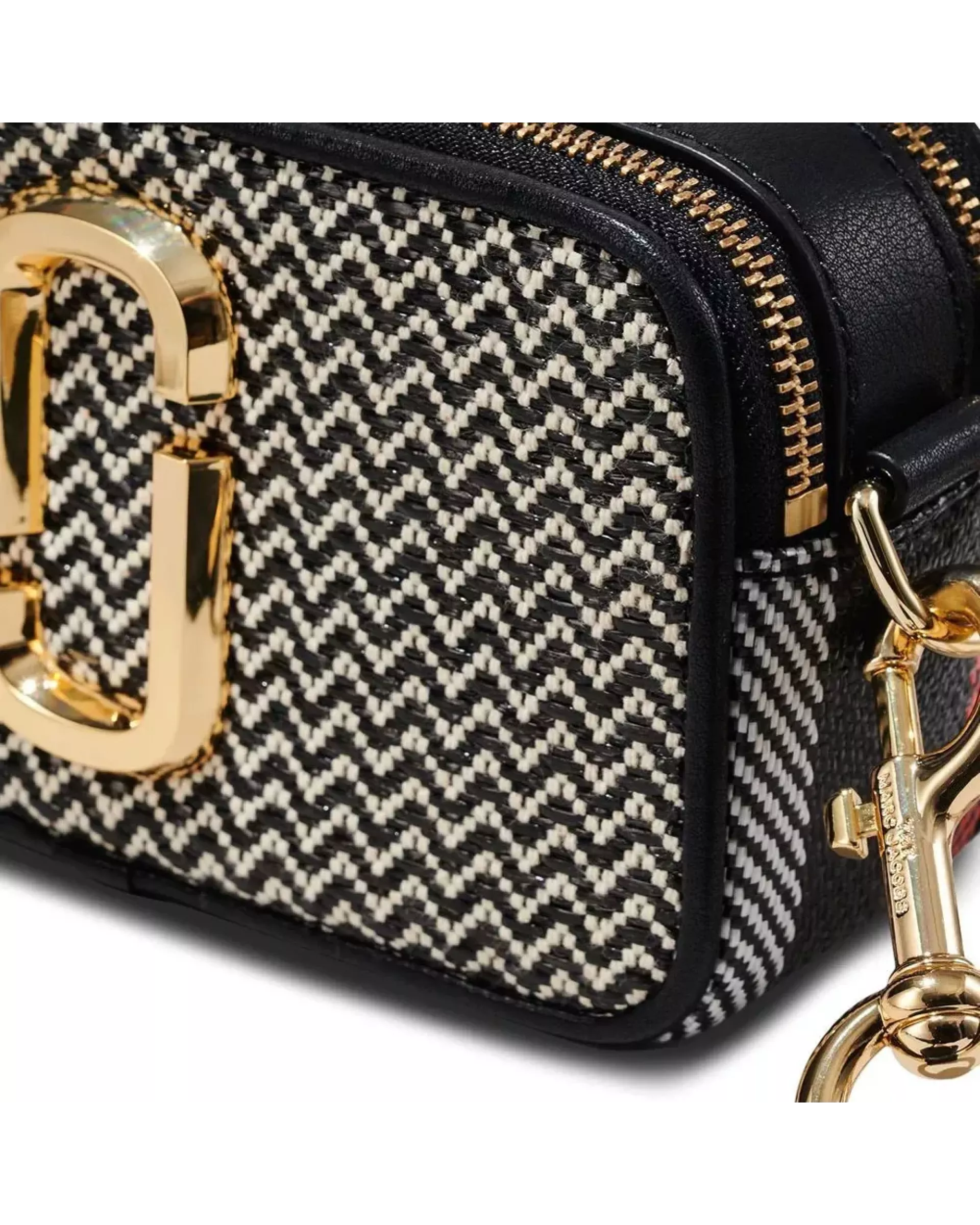 Сумка Marc Jacobs the mixed media snapshot crossbody bag black