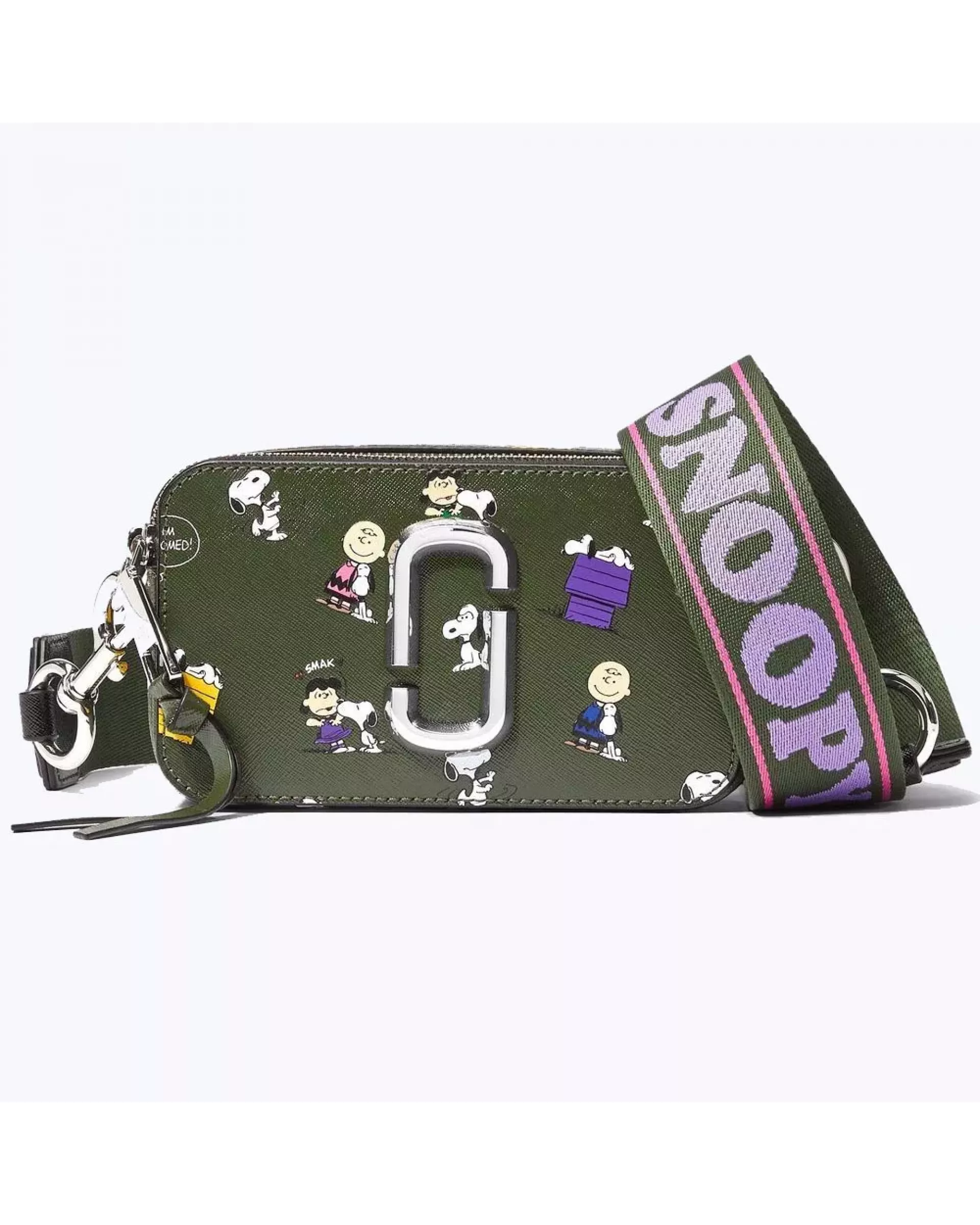 Сумка Peanuts x Marc Jacobs Snapshot - dark green 