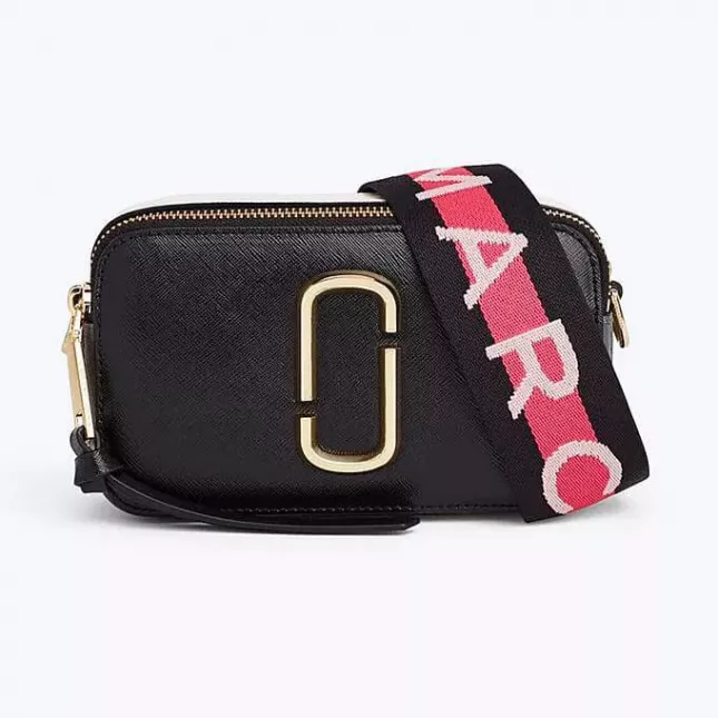 Marc Jacobs logo strap snapshot - black multi