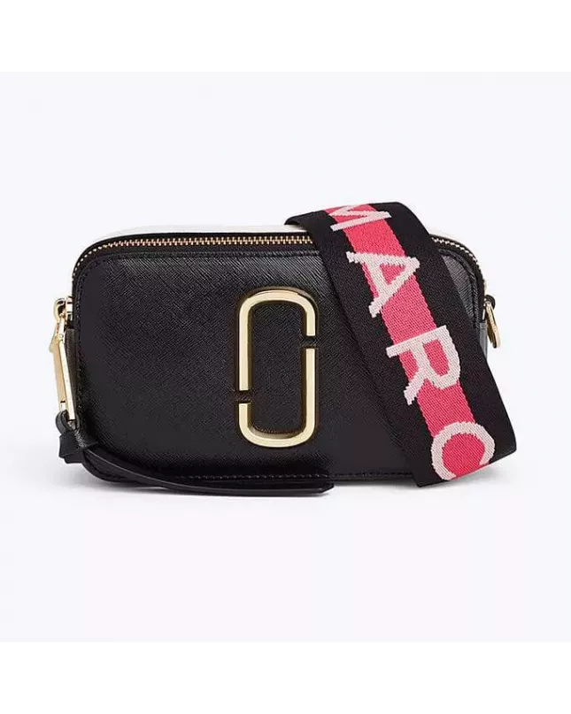 Marc Jacobs logo strap snapshot - black multi