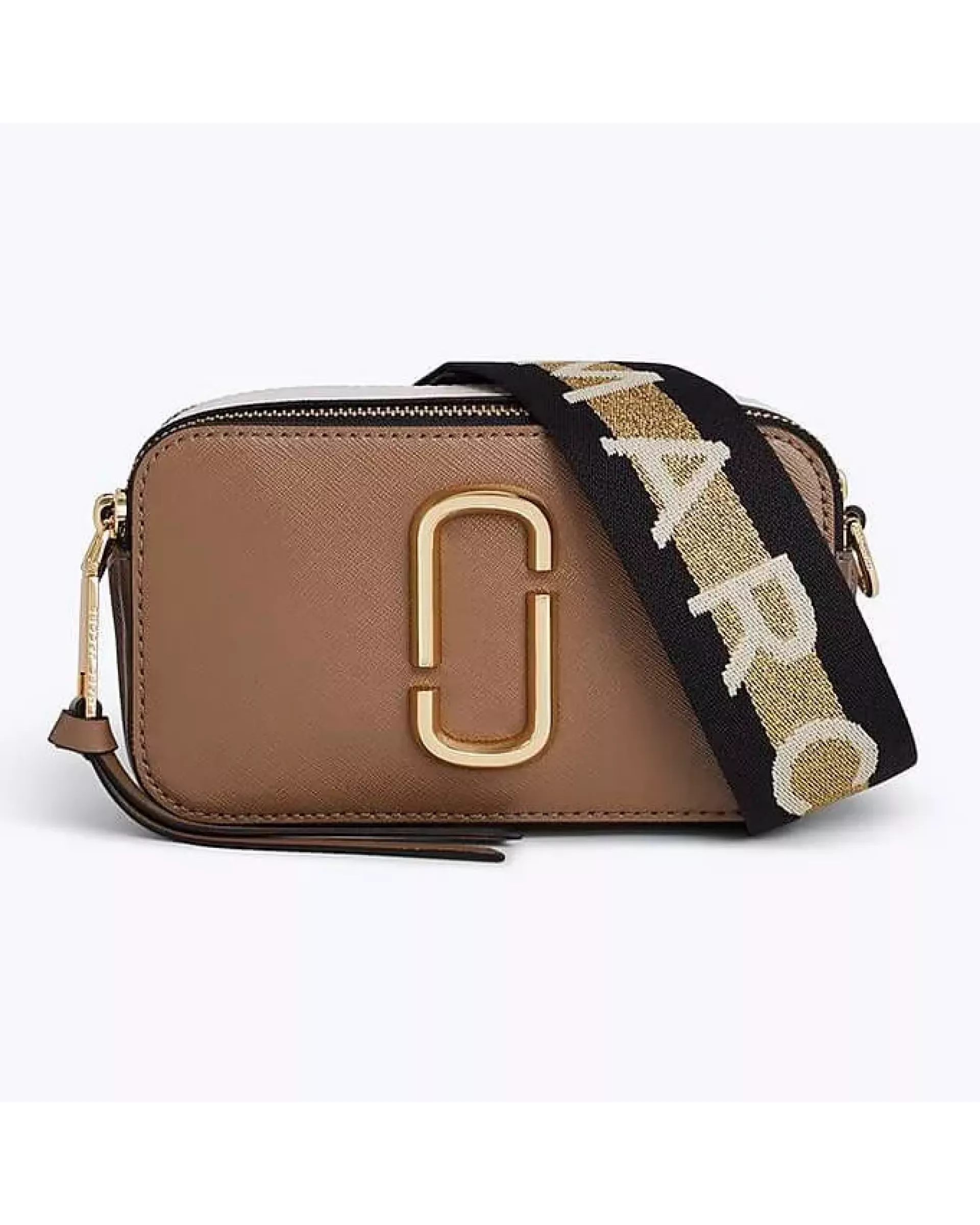 Сумка Marc Jacobs logo strap snapshot - french grey multi